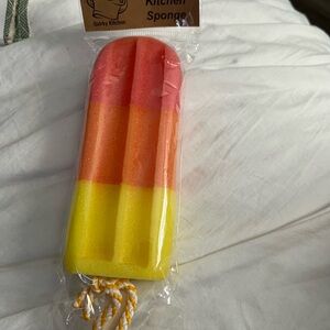 Popsicle Sponge - Yellow, Orange, Pink